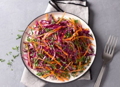 zingy coleslaw, side dish, lunch, dinner, paleo friendly